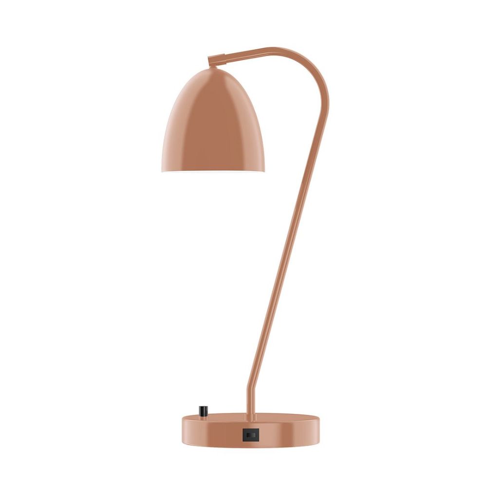 Montclair Lightworks TLC417-19-L10 23" J-series Led Table Lamp, Terracotta